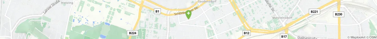 Kartendarstellung des Standorts für Schubert-Apotheke in 1120 Wien